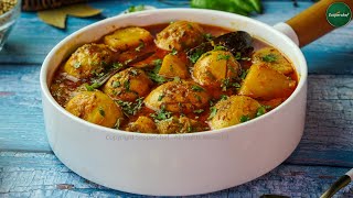 Aloo Anda Curry (Aloo Anday ka Salan) Recipe by So