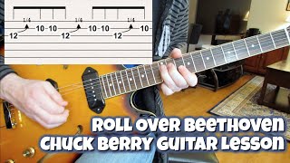 Guitar Lesson: Roll Over Beethoven - Chuck Berry (Intro and Solo)