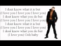 Chris Brown ft Ester Dean - I Love You Lyrics ...