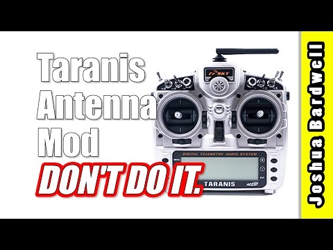 Frsky Taranis antenna mod and why you probably shouldn't do it.