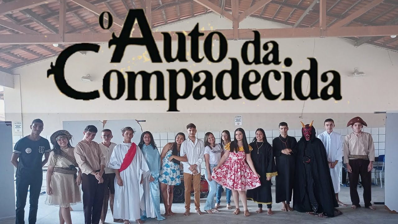 Auto da Compadecida. Apresentação teatral da escola Zenilda Gama em Apodi RN