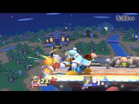Super Smash Bros 4 Ringo (King DDD) vs ·.· (Zelda)