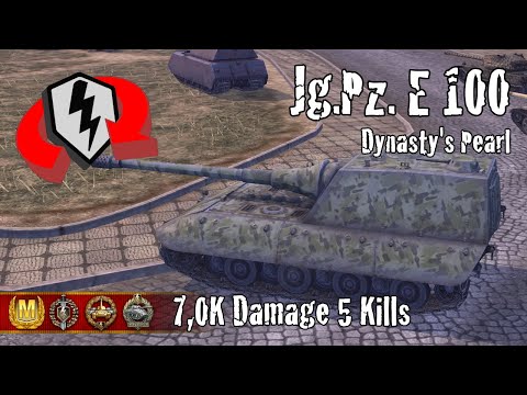 Jagdpanzer E 100  |  7,0K Damage 5 Kills  |  WoT Blitz Replays