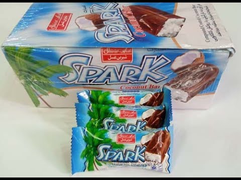Spark Coconut Bar| Spark Coconut Chocolate Bar| 30 PCS Coconut Bar| Irani Chocolate