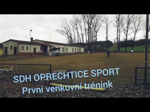 První trénink venku / SDH Oprechtice Sport