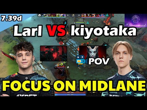 kiyotaka Queen of Pain VS Larl Shadow Fiend | Focus on Midlane | 7.39d