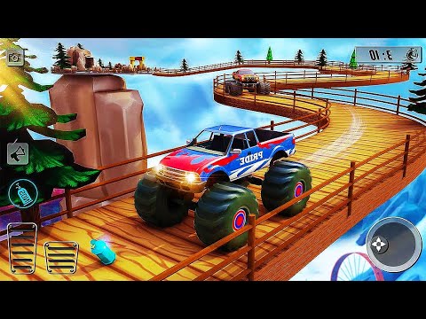 Monster Truck Hill Climb Drive 4x4 Offroad Car Games - Android GamePlay