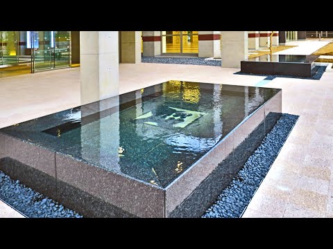 水盤（建築）【あふれ滝水景設備】