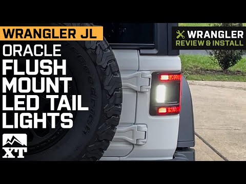 Jeep Wrangler JL Oracle Flush Mount LED Tail Lights; Black Housing Review & Install