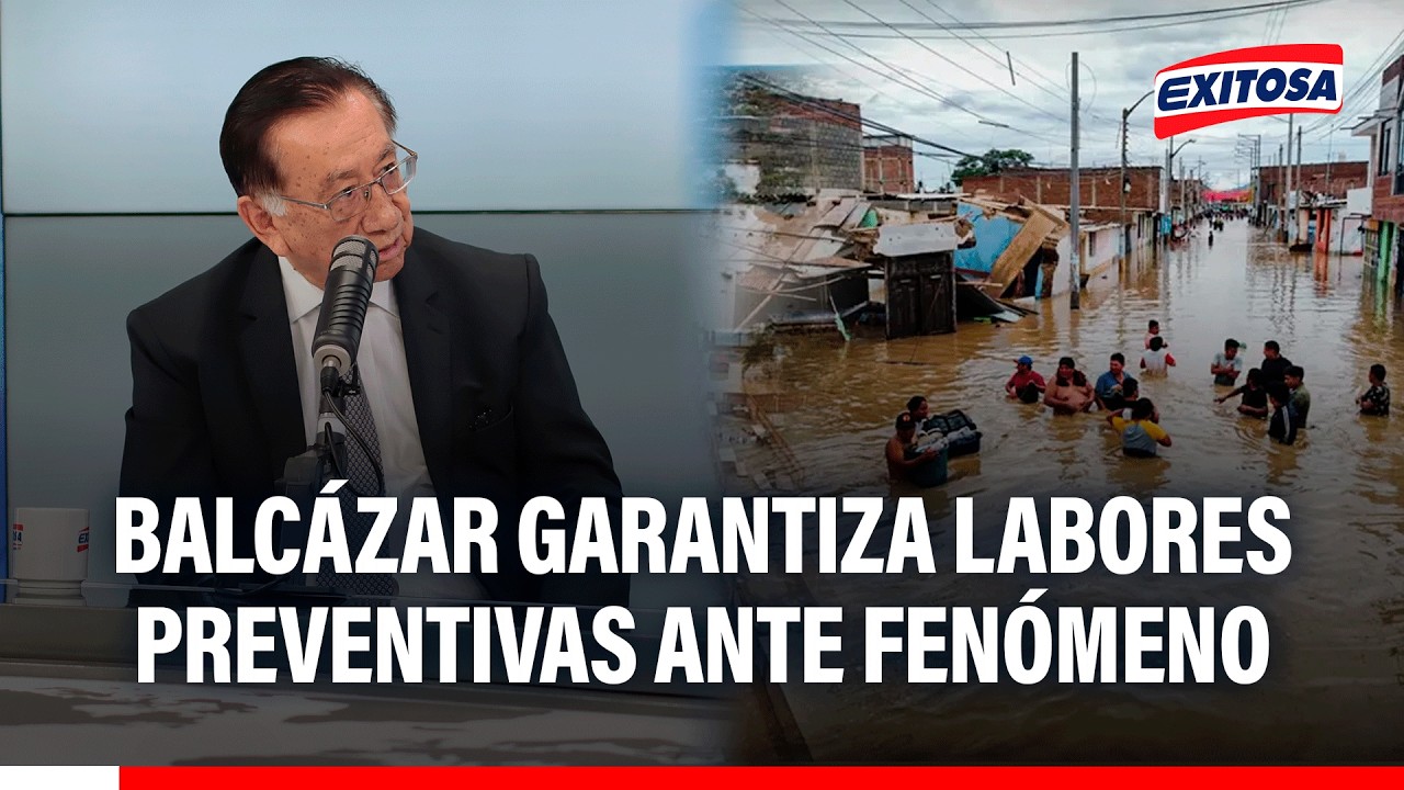 🔴🔵 José Balcázar anuncia compra de maquinaria para trabajos preventivos ante fenómeno El Niño