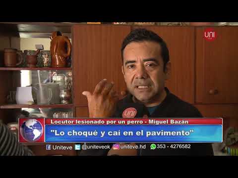 Locutor lesionado por cruzarse con un perro