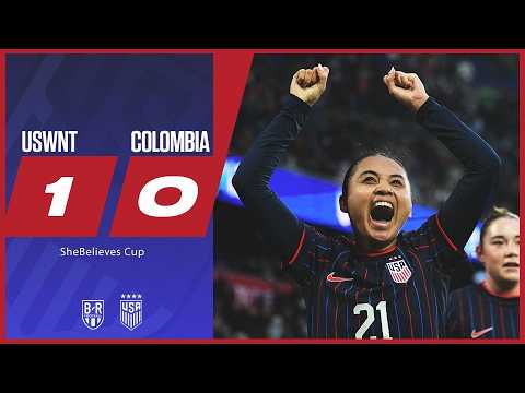 Alyssa Thompson Goal Seals SheBelieves Cup Win | USWNT 1-0 Colombia | Official Highlights