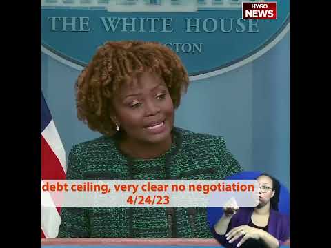 Q: Last Week Didn't Rule Out Biden Sitting Down With McCarthy A: Very Clear GOP Must Avoid Default
