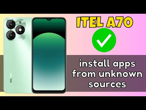 How to Allow install unknown apps ITEL A70 || install apps from unknown sources