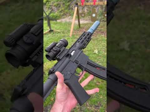 Suppressed AR .22 with subsonics are quiet!