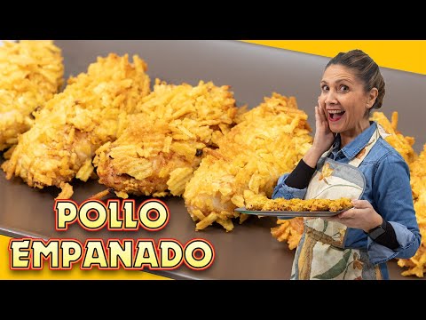 Pollo crujiente con papas fritas | Receta fácil y deliciosa