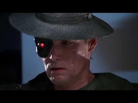 Eliminators - Scenes with actor Patrick Reynolds - 1986 - "Reynolds' Mandroid is played with pathos"