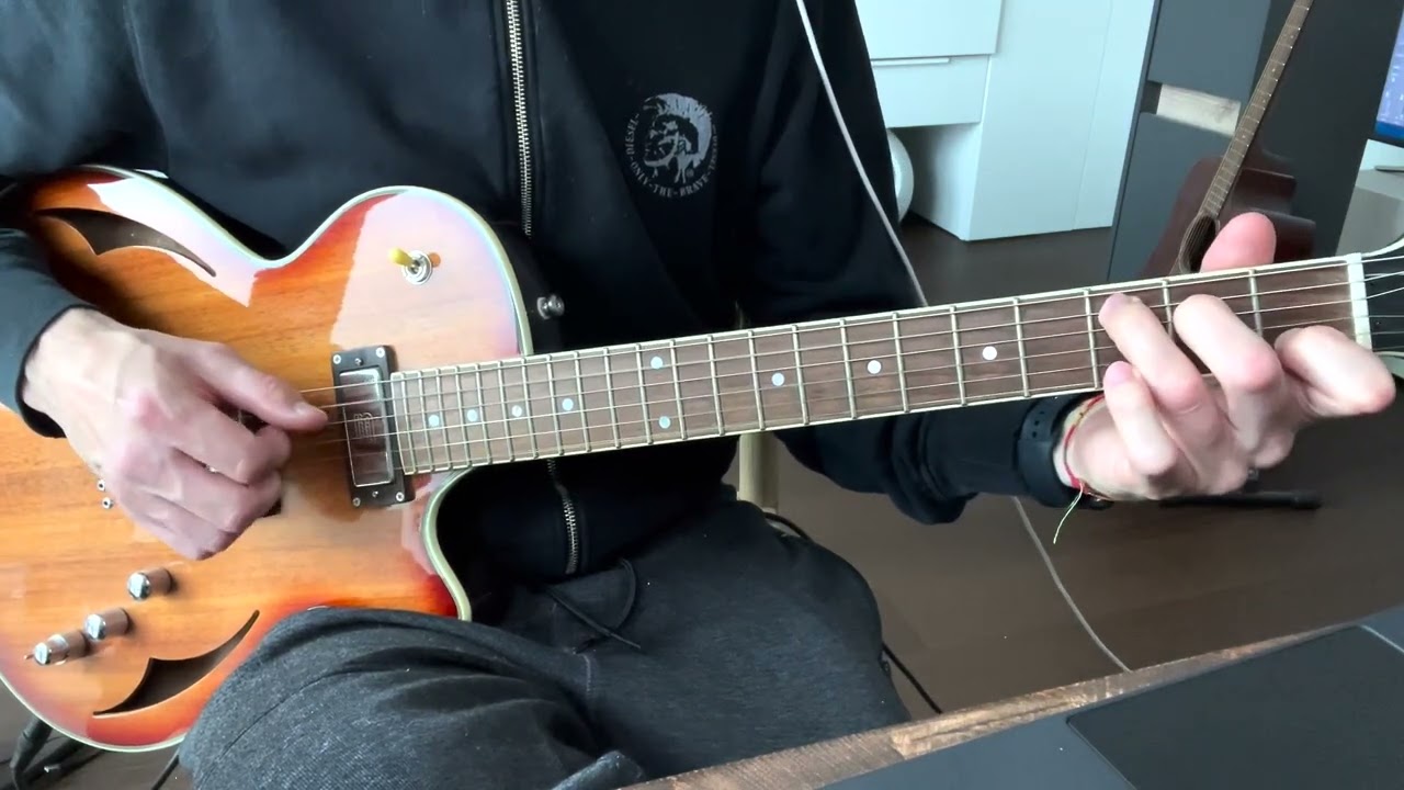 Roberto Barlocci playing a fingerstyle chord-melody arrangement of Demi Lovato's Stone Cold on solo guitar