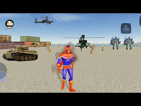 Energy Joe (Electric Hero Fight Army Man on Army Camp) Energy Joe blast on Helicopter - Gameplay HD