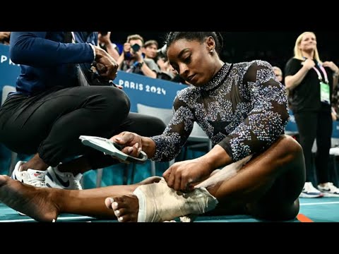 Simone Biles Injures Leg in Olympic Qualifying but Still Dominates
