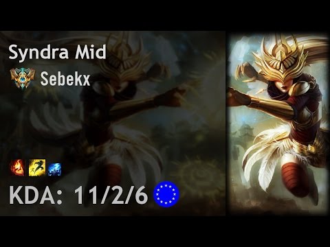 Syndra Mid vs Jayce - Sebekx - EUW Challenger Patch 6.20
