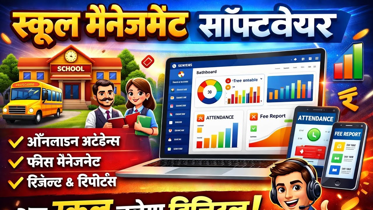 Best School ERP Software? 35 Options jo aapka time bachayenge! | Bharati Software Ghazipur 