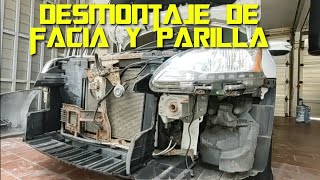 como retirar la facia y parrilla nissan Sentra B17 2013-2015