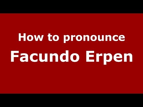 How to pronounce Facundo Erpen (Spanish/Argentina) - PronounceNames.com