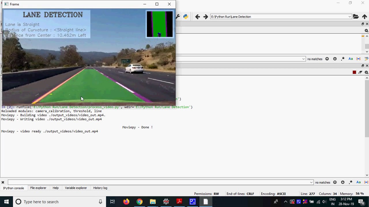 Lane Detection With Direction Curve Position in Python - OKOK PROJECTS ...