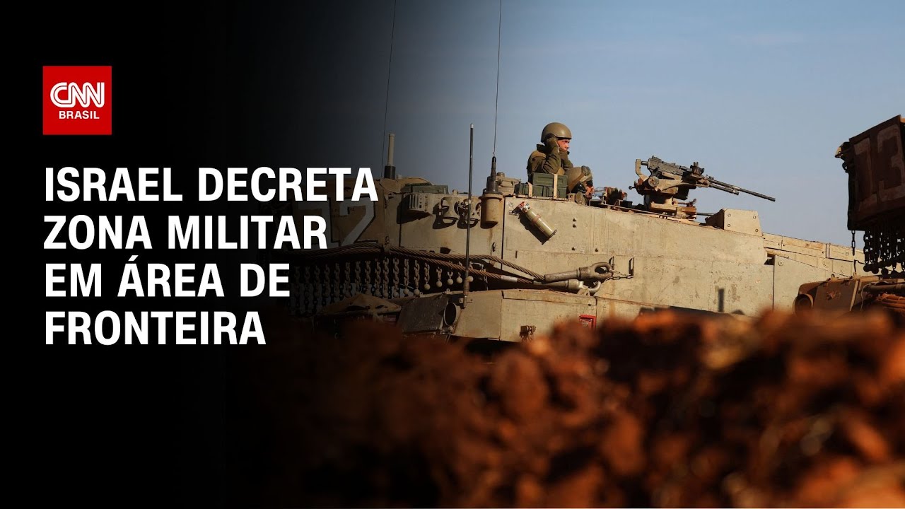 Israel decreta zona militar em área de fronteira | CNN PRIME TIME