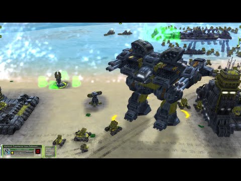 Aeon vs UEF - M27 AI vs M27 AI - Supreme Commander Forged Alliance