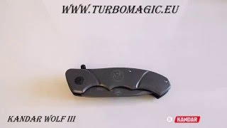 Vreckový nôž Kandar Wolf black 21/9cm