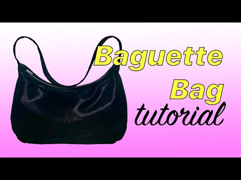 DIY BAGUETTE BAG | BAGUETTE BAG / SHOULDER BAG TUTORIAL | PATTERNMAKING + SEWING | LA MODÉLISTE