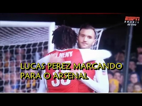 GOL DE LUCAS PEREZ NA VITÓRIA DO ARSENAL SOBRE O SUTTON POR 2X0