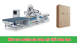 MÁY CNC NESTING CẮT VÁN, KHOAN VÁN LÀM TỦ BẾP