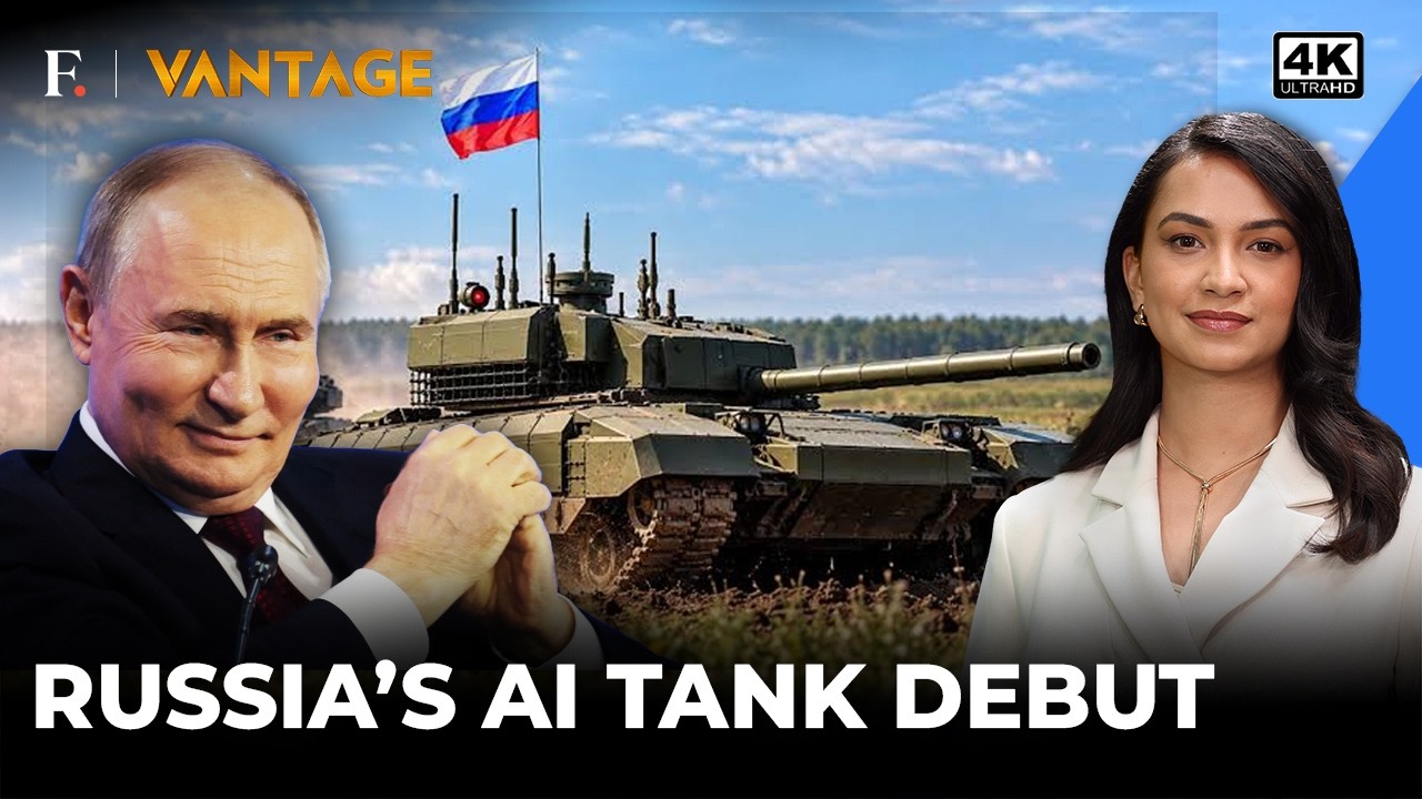 Putin's Robo Tank 'Shtrum' makes Battlefield Debut | Vantage on Firstpost | 4K