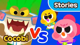 Diaper Monster vs Baby Heroes😱 Cocobi Cartoon for Kids