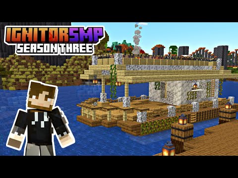 EPIC Minecraft Starter House Boat! 😱 Ignitor SMP EP.1