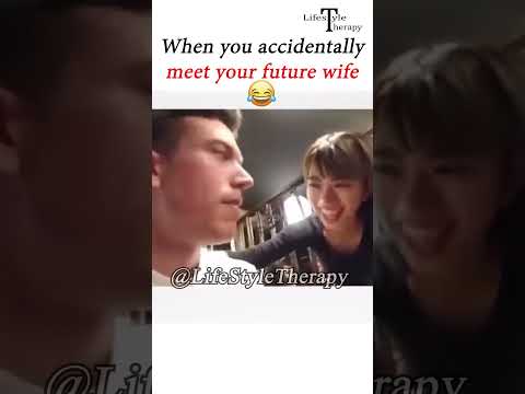 When you accidentally meet your future wife #love #couple