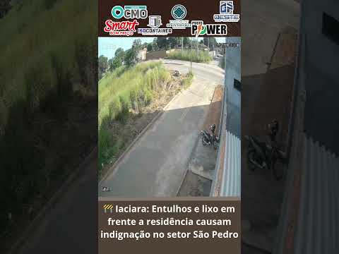 Iaciara: 🚧 Entulhos e lixo em frente a residência causam indignação no setor São Pedro