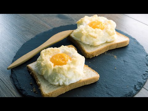 Cloud Eggs Toast Recipe 3-ingredients
