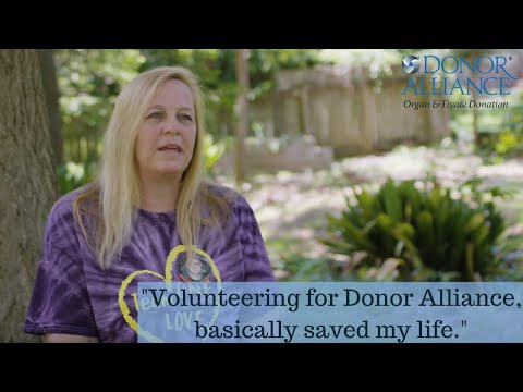 How Volunteering Saved My Life | Donor Alliance - Robin, Donor Mom