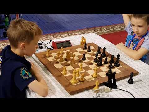 CM  Pingin  vs  Cherniaiev (8 YO) World Cadet Blitz up 11 Round 7