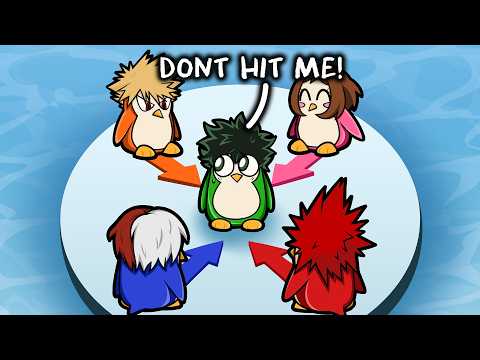 MHA Voice Actors TROLL Each other in ROBLOX Penguin Knockout!