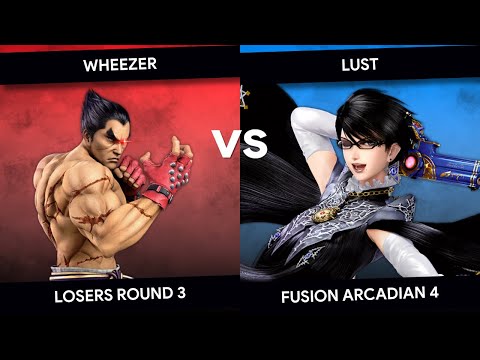 Fusion Arcadian #4 - Wheezer (Kazuya) vs Lust (Bayonetta) - Losers Round 3
