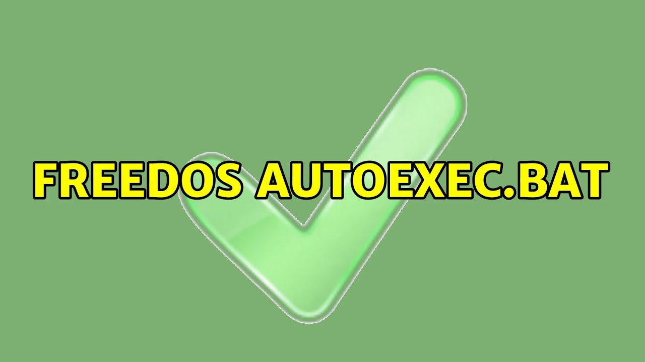 FreeDOS AUTOEXEC.BAT