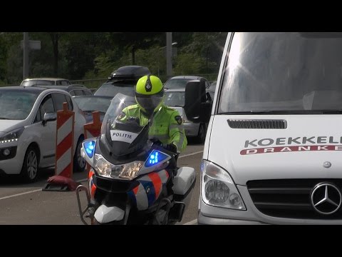 P1, Politiemotor Maastricht naar onbekende melding door Maastricht