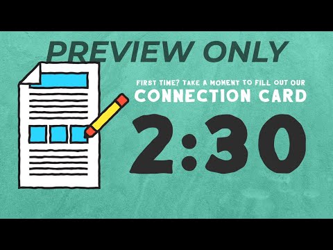 Video Downloads, Connection Card Volume One: Countdown Video