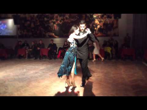  Luciano Paulino  and  Yasmina Mamana  are  dancing  to  the  tango  "  No Vendra  "  by  Ángel D'Agostino