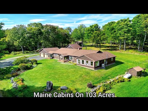 Maine Cabins On 103 Acres | Sugarloaf Ski Resorts | ME Real Estate | Maine Camps Farms